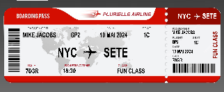 Boarding pass FUN CLASS - Mike JACOBS